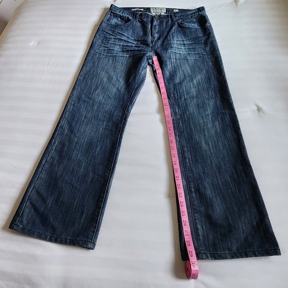 Men's Ecko Unltd Bootcut Size 38 Hang Em High Blue Jeans. Great Condition. - Picture 7 of 16